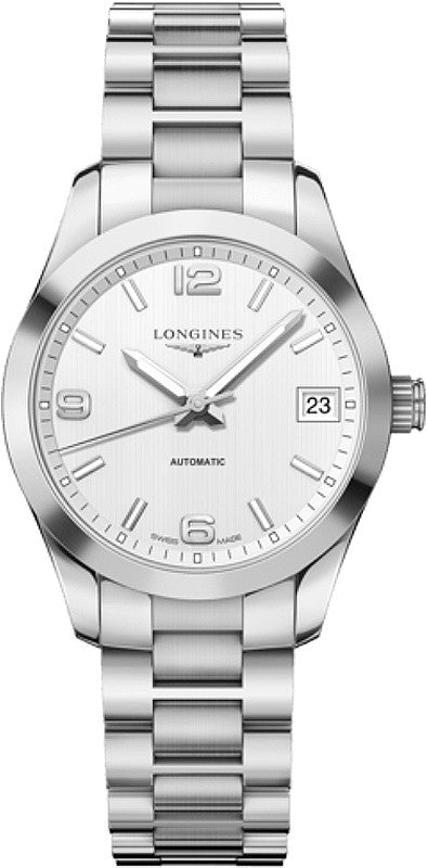 Longines Conquest Classic Silver Dial 34mm Women's Watch L2.385.4.76.6