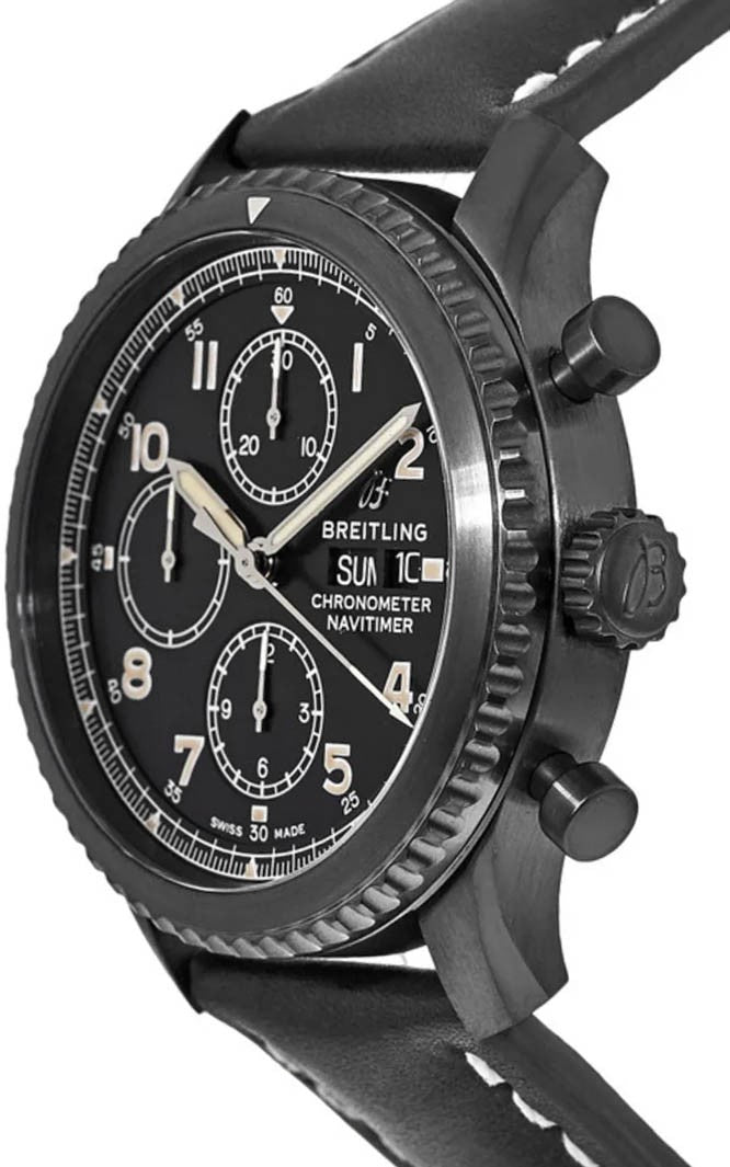 Breitling Navitimer 8 Chronograph Black Steel Men's Watch M1331410-BG67-497X