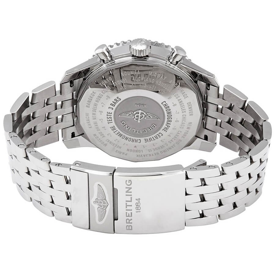 Breitling Navitimer GMT Black Dial Men's Watch A24322121B2A1