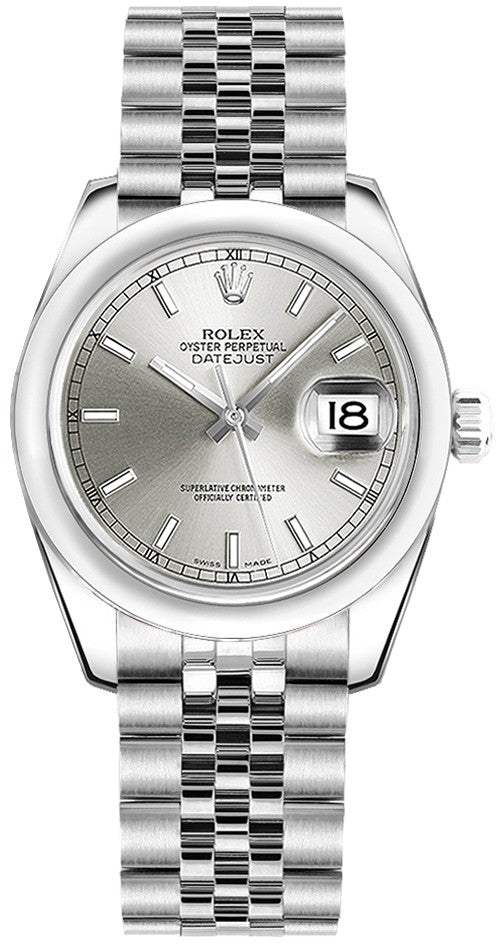 Rolex Datejust 31 Silver Dial Jubilee Bracelet Watch 178240-0005