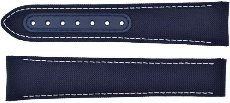 Omega 21mm Blue Coated Nylon Fabric Strap 032CWZ002522