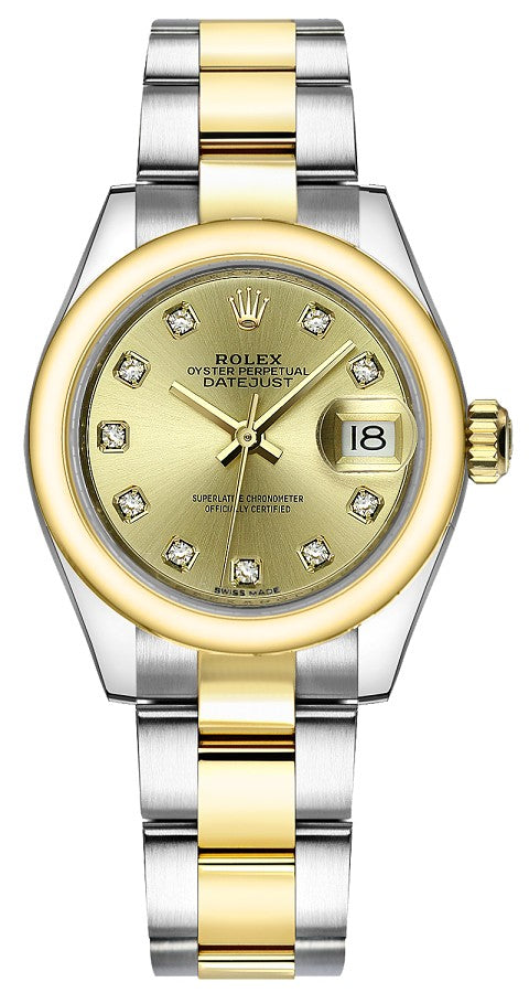 Rolex Lady-Datejust 28 Women's Gold & Steel Watch 279163