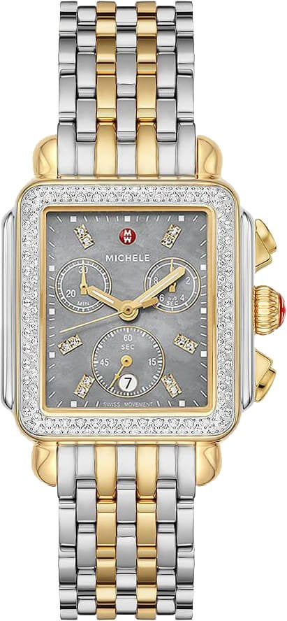 Michele Deco Two Tone Diamond Women's Watch MWW06A000785