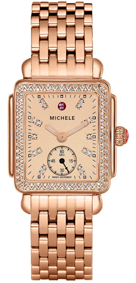 Michele Deco Mid Rose Gold Women's Watch MWW06V000093