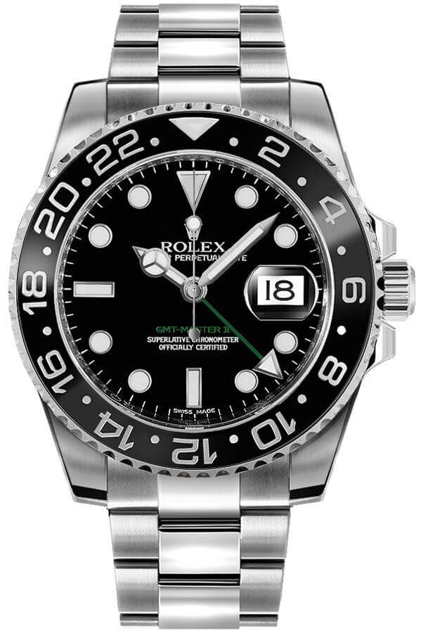 Rolex GMT-Master II 40mm Oystersteel Automatic Men's Watch 116710LN-0001