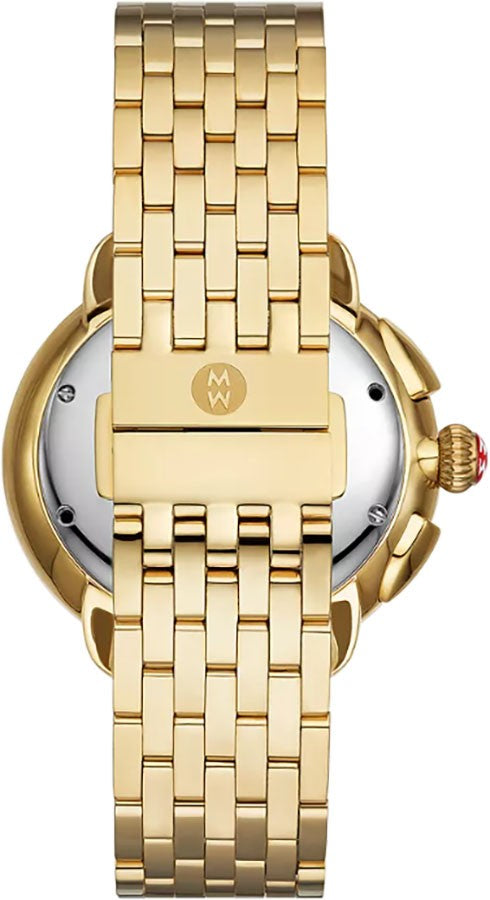 Michele Serein Chronograph 18k Yellow Gold Women's Watch MWW21A000070