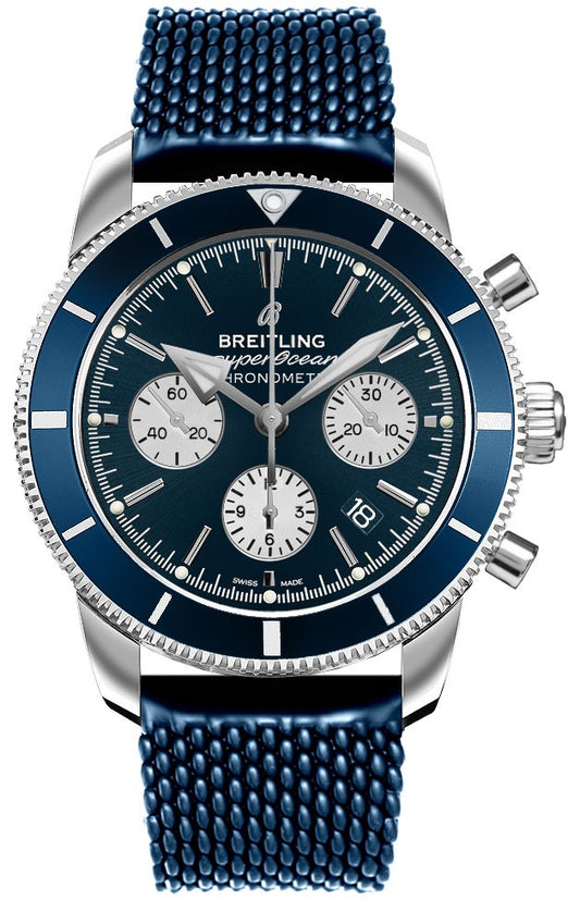 Breitling Superocean Heritage II B01 Chronograph 44 Blue Dial Men's Watch AB0162161C1S1