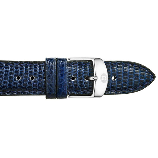Michele 18mm Navy Lizard Strap MS18AA030400