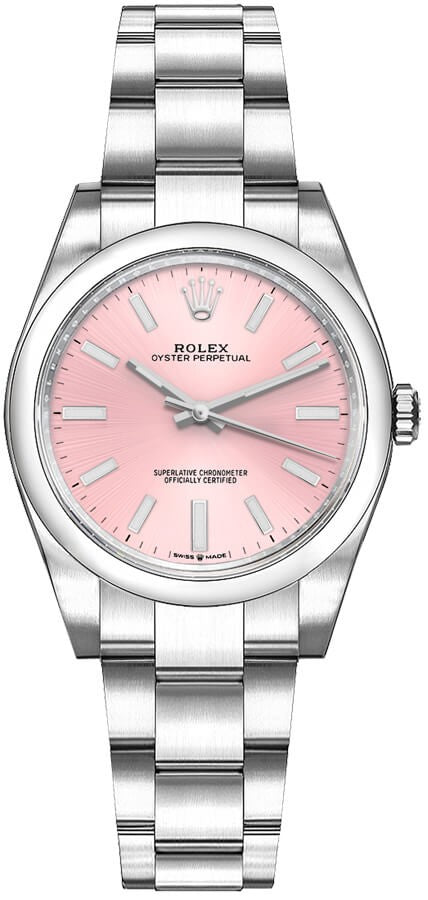 Rolex Oyster Perpetual 31 Pink Oystersteel Women's Watch 277200-0004