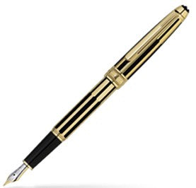 MontBlanc Meisterstuck Solitaire Gold & Black Fountain Pen 35979