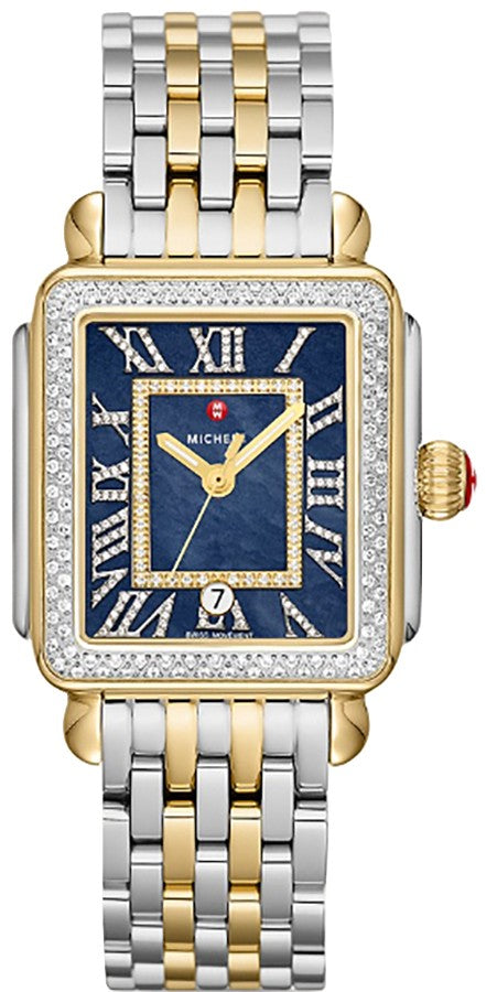 Michele Deco Madison Diamonds Steel & Gold Women's Watch MWW06T000239