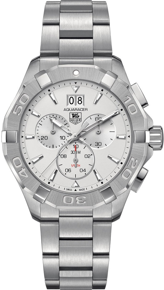 Tag Heuer Aquaracer Silver Dial Chronograph Men's Watch CAY1111.BA0925
