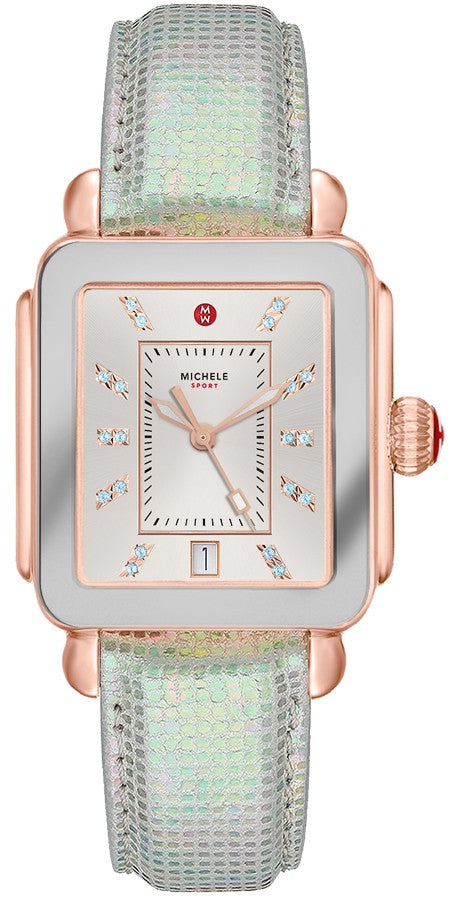 Michele Deco Sport Aqua Topaz Dial Women's Watch MWW06K000033