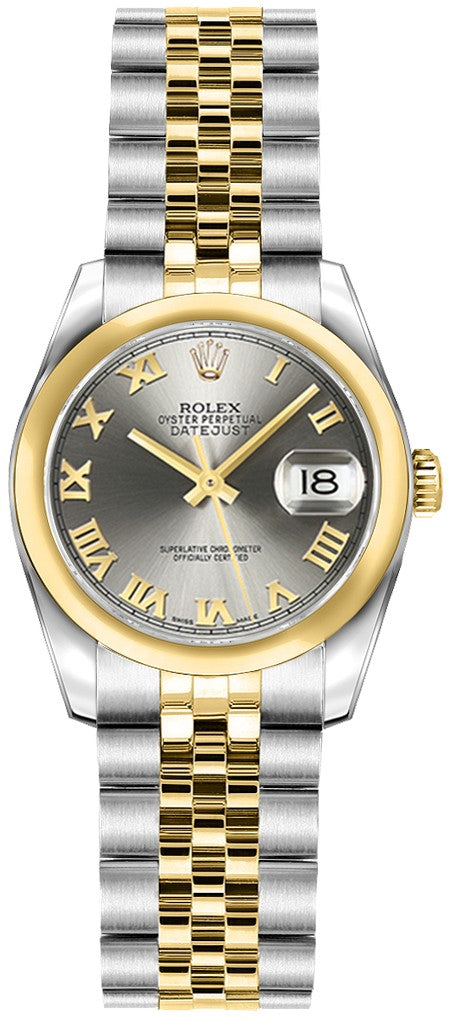 Rolex Lady-Datejust 26 Grey Dial Women's Watch 179163