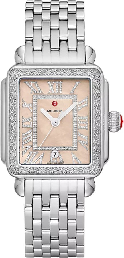 Michele Deco Madison Stainless Steel Quartz Women's Watch MWW06T000267