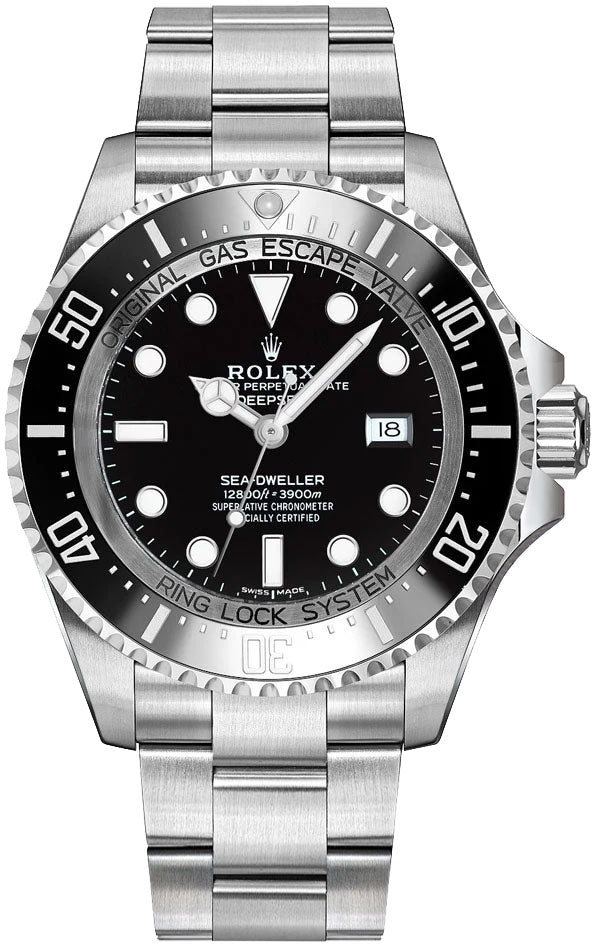 Rolex Sea-Dweller Deepsea Black Dial Oystersteel Men's Watch 116660-0001