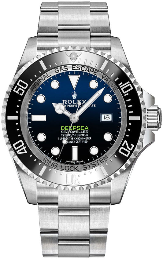Rolex Sea-Dweller Deepsea D-Blue Dial Oystersteel Luxury Men's Watch 116660-0003