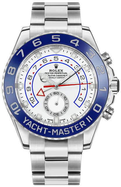 Rolex Yacht-Master II Oystersteel White Dial Men's Watch 116680-0002