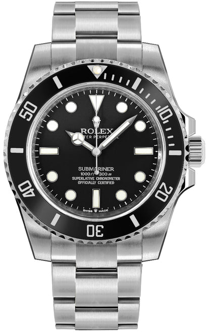 Rolex Submariner Black Dial Stainless Steel Men's Watch 124060-0001