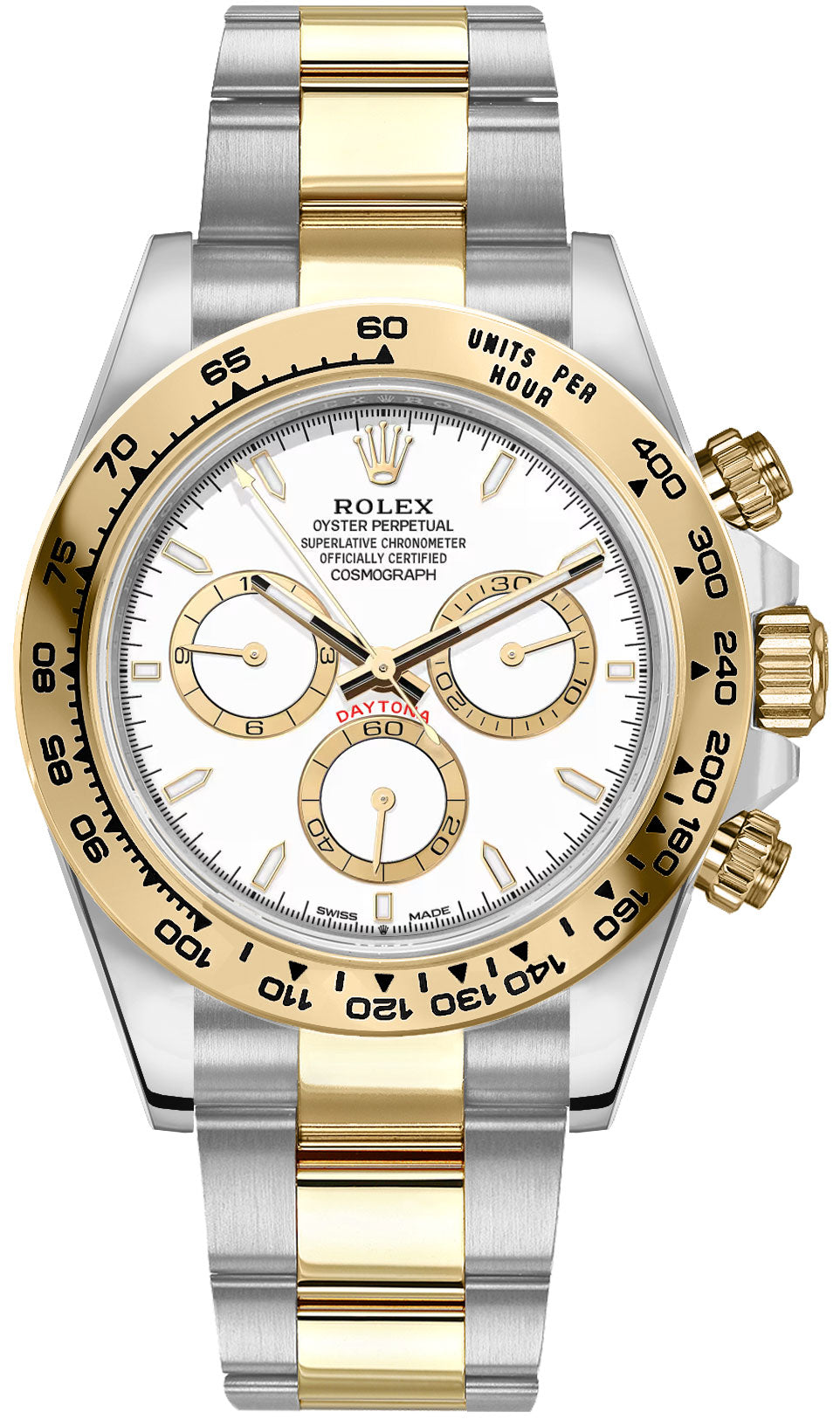 Rolex Cosmograph Daytona Yellow Gold & Steel Men's Watch 126503-0001