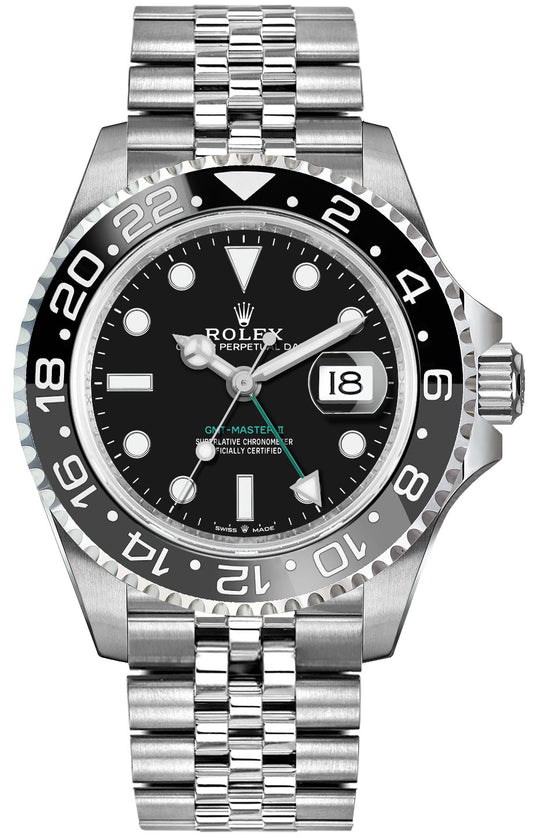 Rolex GMT-Master II Steel Jubilee Bracelet Men's Watch 126710GRNR-0003