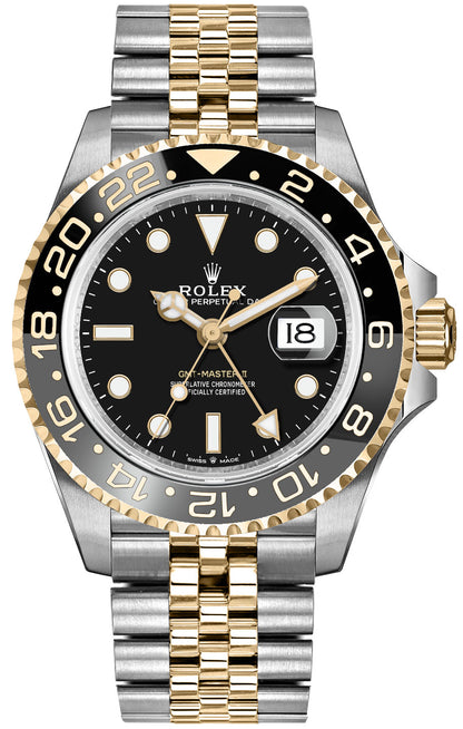 Rolex GMT-Master II Yellow Gold & Steel Men's Watch 126713GRNR-0001