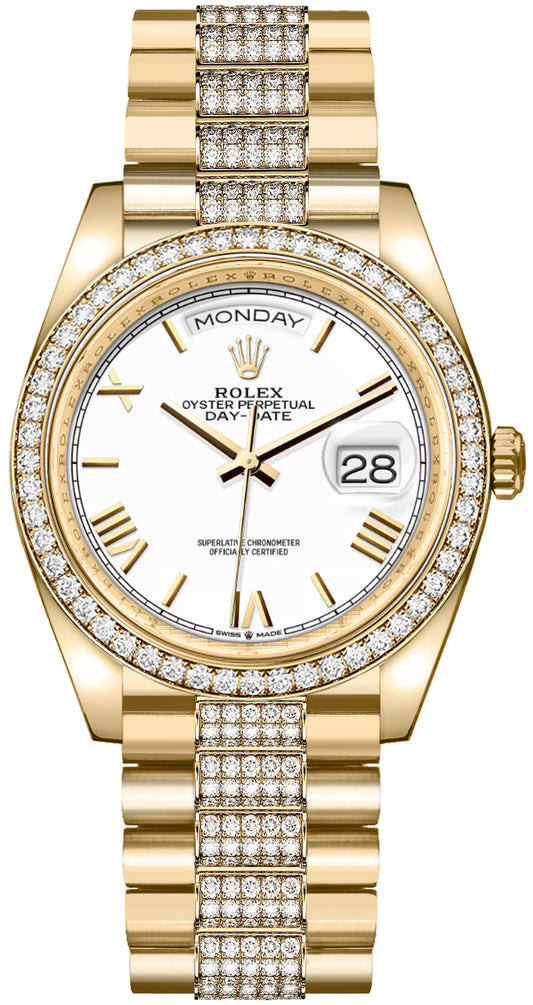 Rolex Day-Date 36 Diamond Bracelet Unisex Watch 128348RBR-0065