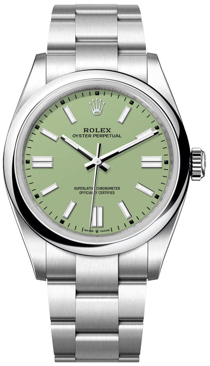 Rolex Oyster Perpetual 41 Green Dial Men's Watch 134300-0006