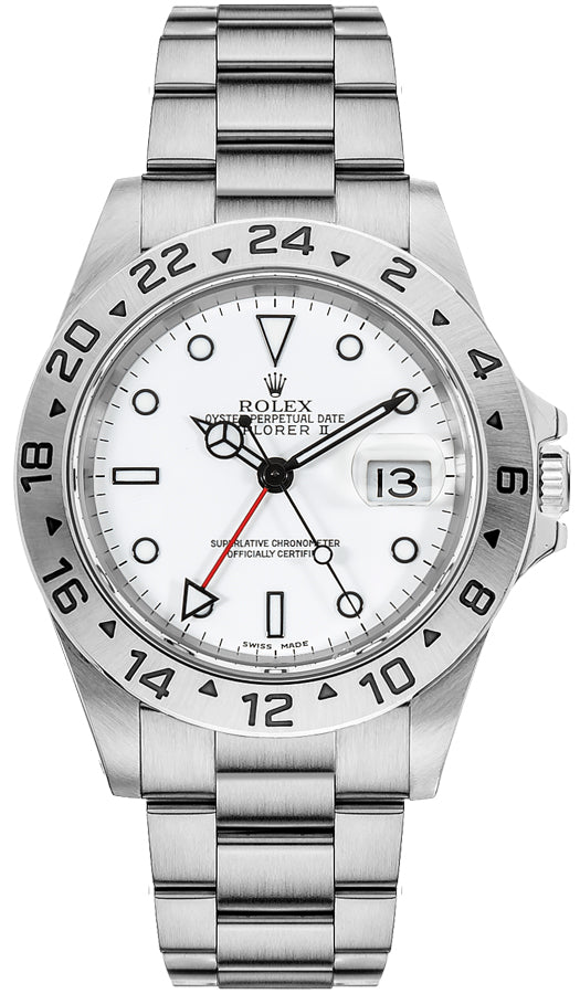 Rolex Explorer II Oystersteel "Polar" White Dial Men's Watch 16570