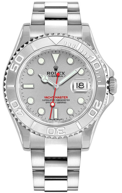 Rolex Yacht-Master 40 Platinum Dial Automatic Men's Watch 16622
