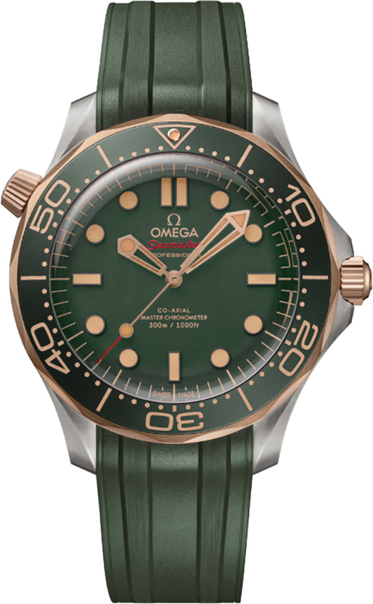 Omega Seamaster Diver Titanium & Bronze Gold Men's Watch 210.92.42.20.10.001
