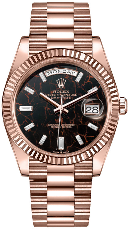 Rolex Day-Date 40 Eisenkiesel Dial Diamonds Men's Watch 228235-0045