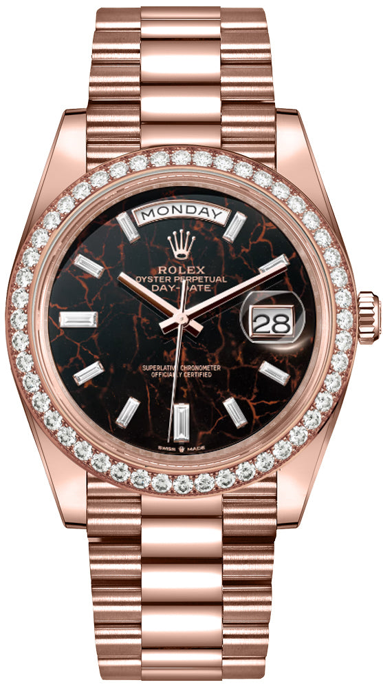 Rolex Day-Date 40 Diamond Bezel President Bracelet Men's Watch 228345RBR-0016