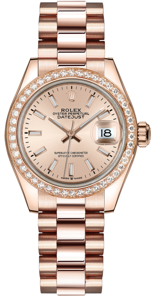 Rolex Datejust 31 18k Everose Gold Women's Watch 278285RBR-0018