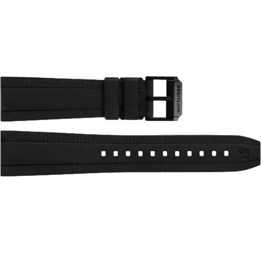 Breitling 22mm Diver Pro Black Rubber Strap 306S