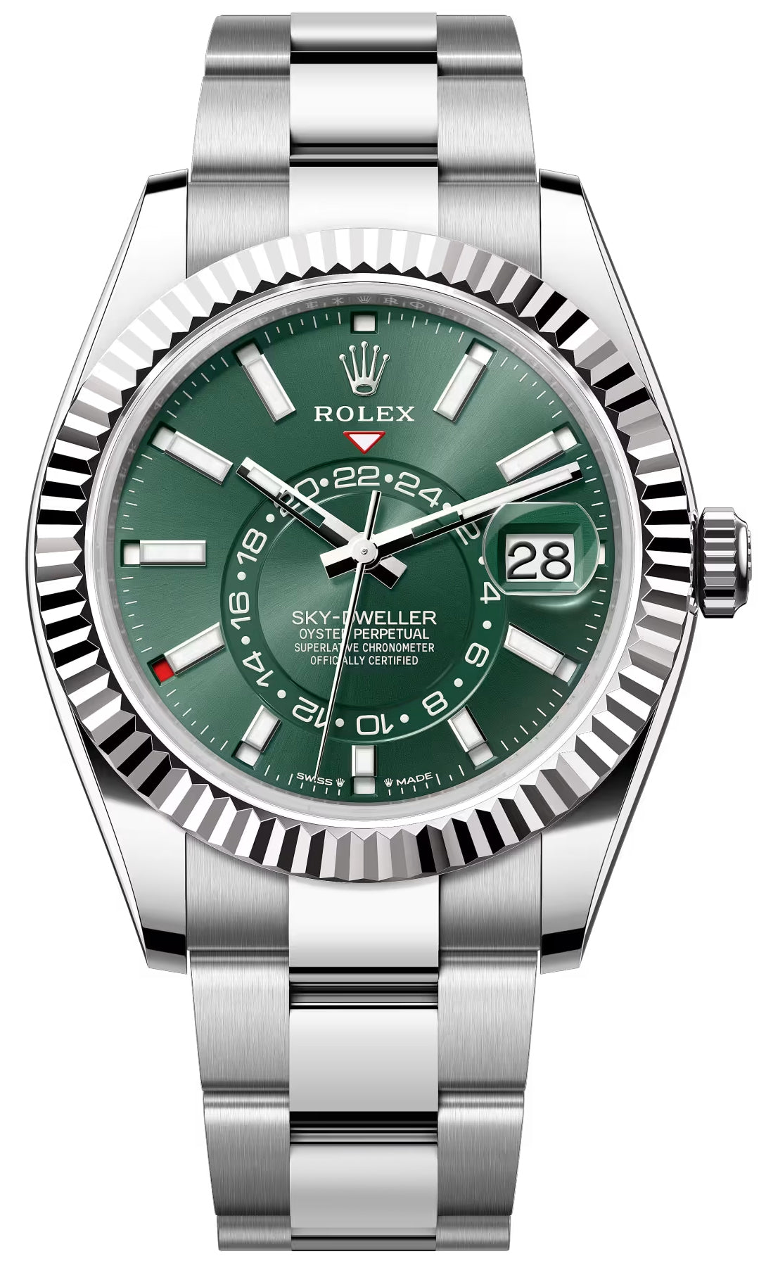 Rolex Sky-Dweller Green Dial Automatic 42mm Men's Watch 336934-0001