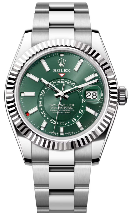 Rolex Sky-Dweller Green Dial Automatic 42mm Men's Watch 336934-0001