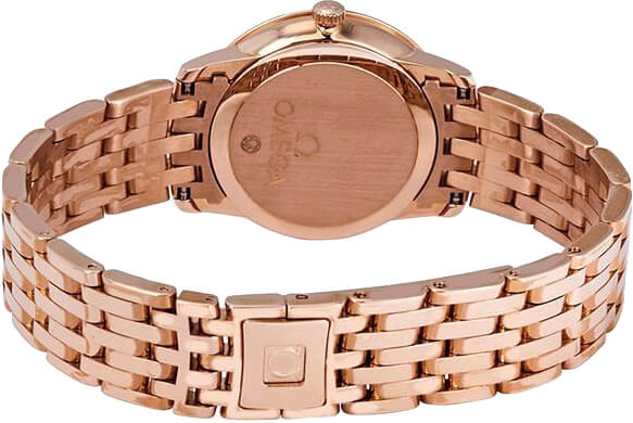 Omega De Ville Prestige Quartz 18k Rose Gold Women's Watch 4116.75.00