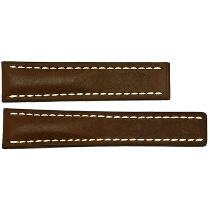 Breitling 22mm Brown Leather Strap 438X