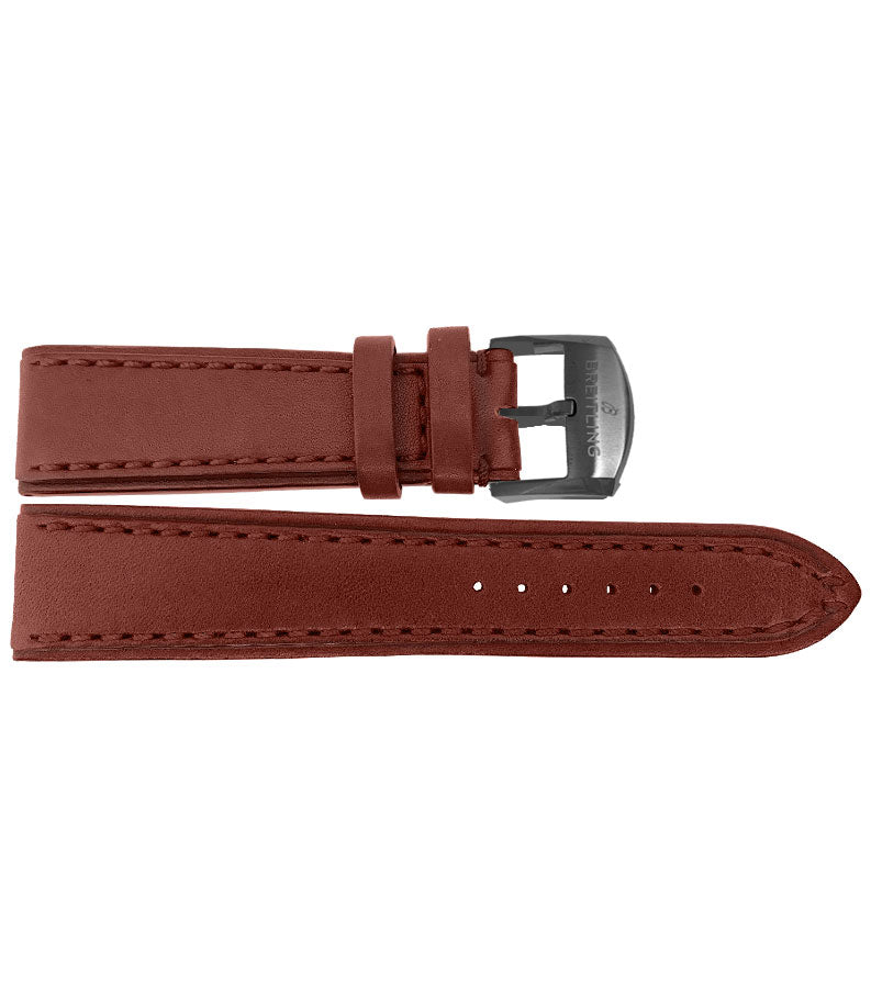 Breitling 21mm Brown Leather Strap 483X