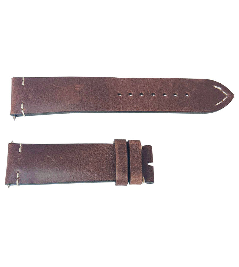 Breitling 22mm Brown Drakkar Calfskin Leather OEM Watch Strap 515X