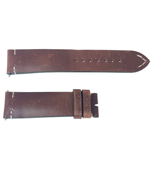 Breitling 22mm Brown Drakkar Calfskin Leather OEM Watch Strap 515X