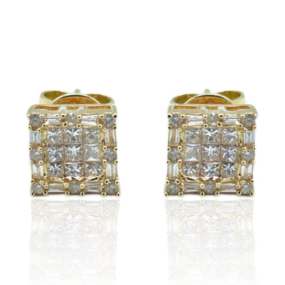 18K Yellow Gold Diamond Stud Earrings (.52 Ct. Tw.)
