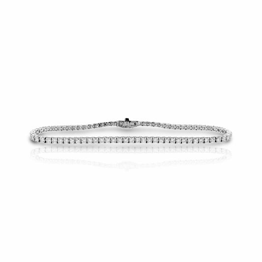 18K White Gold Diamond Tennis Bracelet (3.36 Ct. Tw.)