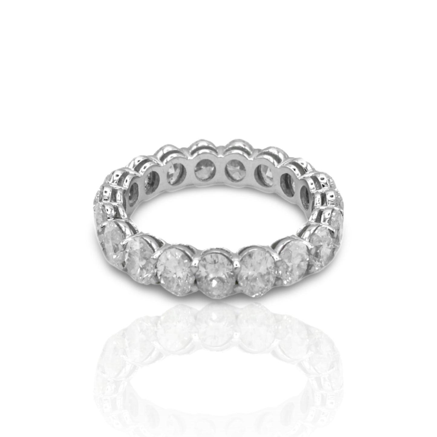 18K White Gold Diamond Eternity Ring (4.45 Ct. Tw.)