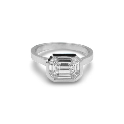 18K White Gold Diamond Ring (.94 Ct. Tw.)