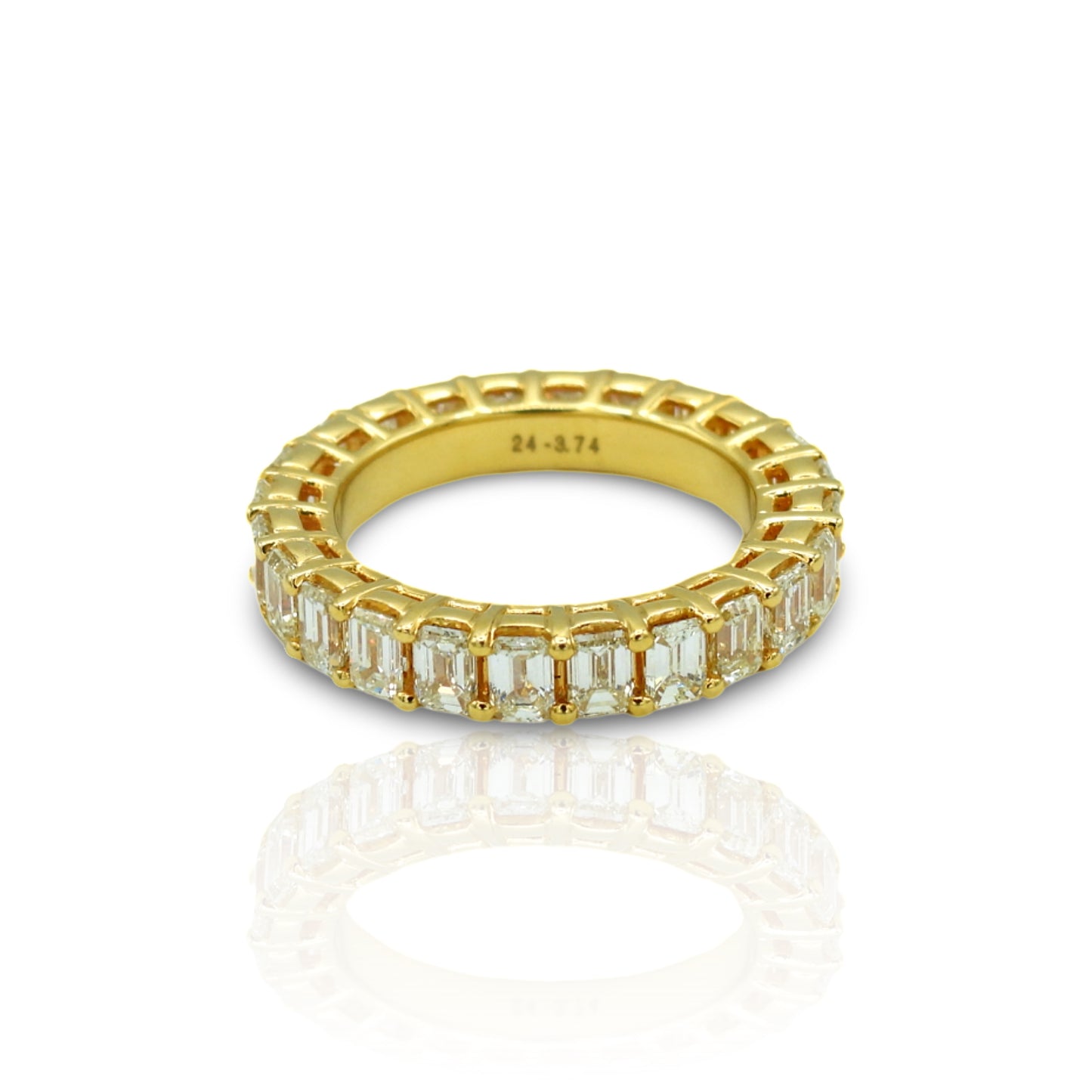 14K Yellow Gold Diamond Eternity Ring (3.74 Ct. Tw.)
