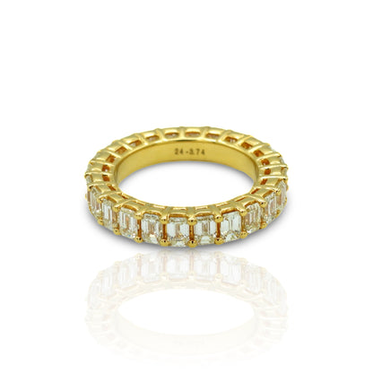 14K Yellow Gold Diamond Eternity Ring (3.74 Ct. Tw.)