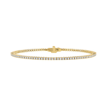 18K Yellow Gold Diamond Tennis Bracelet (3.54 Ct. Tw.)