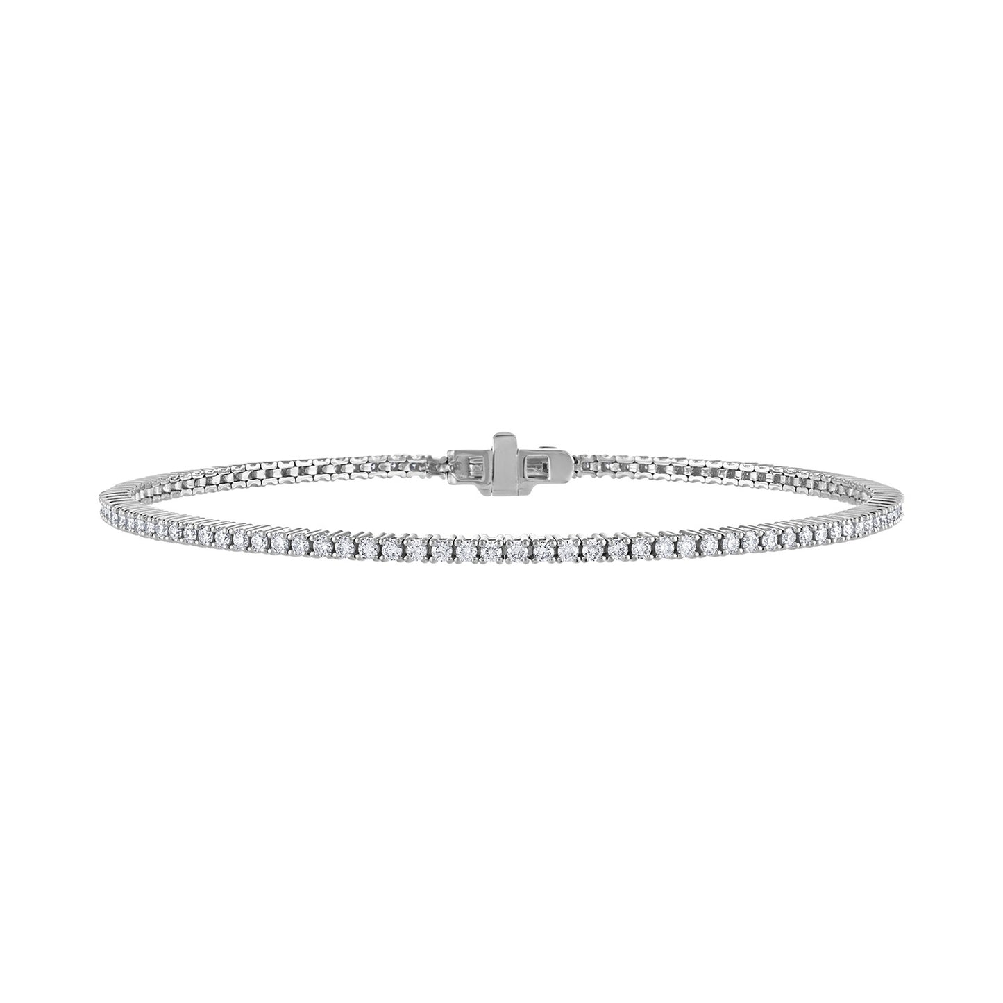 18K White Gold Diamond Tennis Bracelet (3.54 Ct. Tw.)